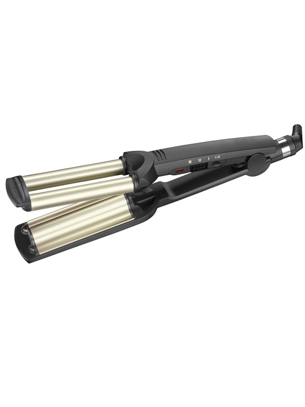 JX-2022-1 Home Use New Three Barrel Ceramic Ionic Big Wave Curler Hair Salon Too